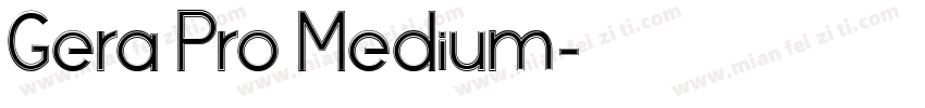 Gera Pro Medium字体转换